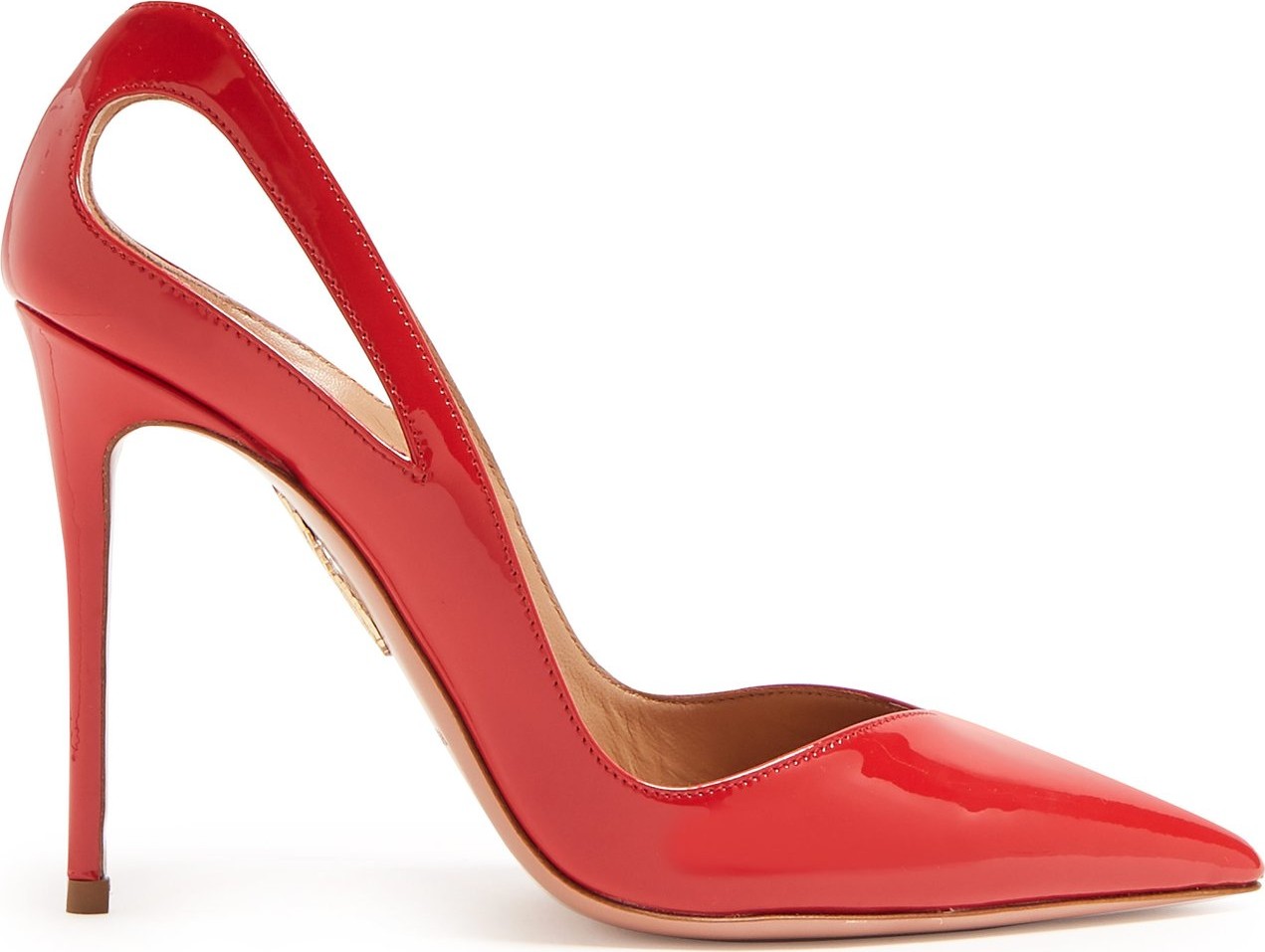 Aquazzura Shiva 105 patent-leather pumps