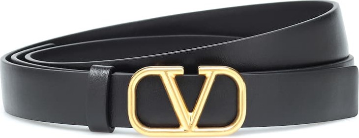Valentino Valentino Garavani Go Logo leather belt