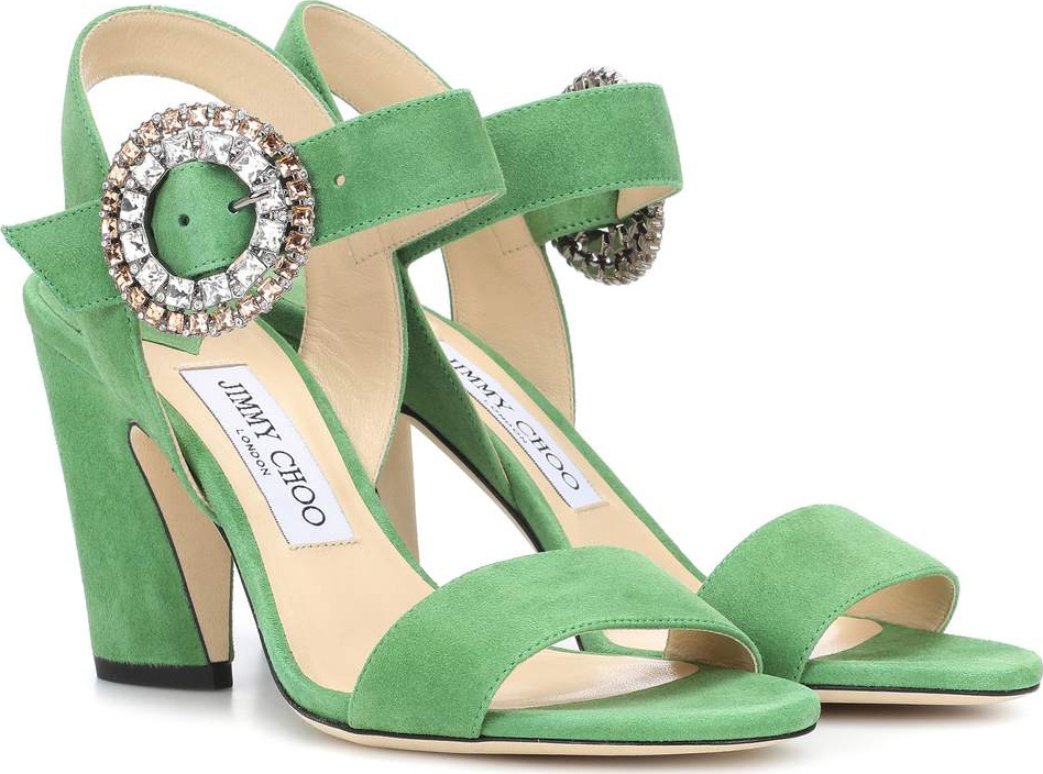 Jimmy Choo Mischa 85 suede sandals