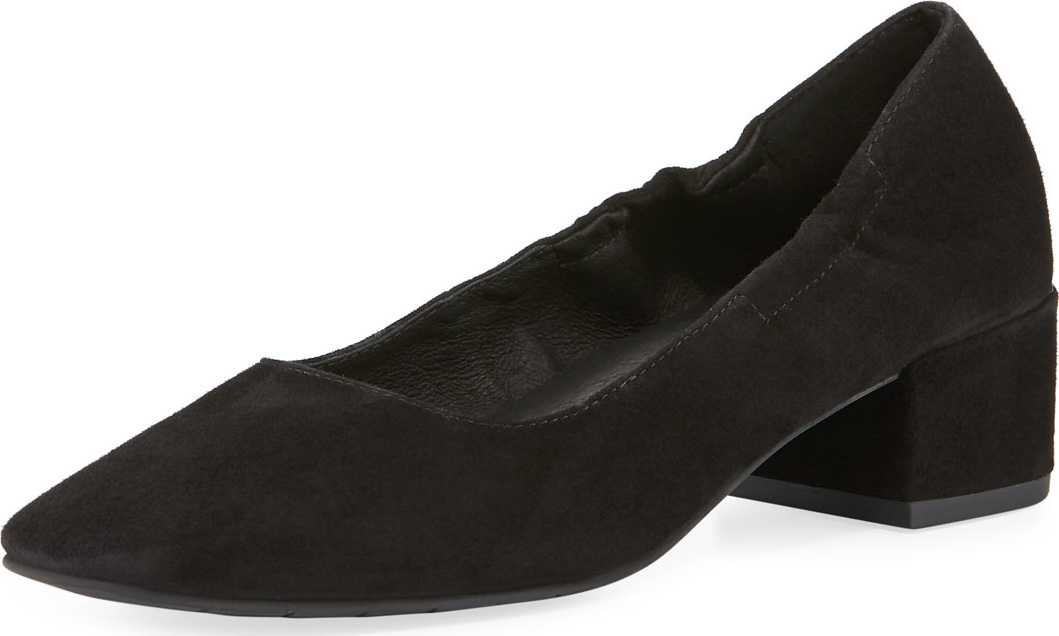 Eileen Fisher Winn Suede Slip-On Pumps
