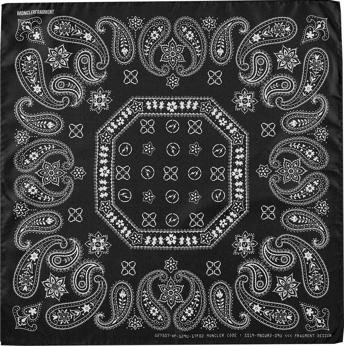 Moncler Genius 7 Moncler Fragment Hiroshi Fujiwara Silk Bandanna