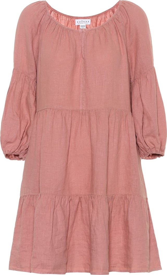 Velvet By Graham & Spencer Vesta linen dress