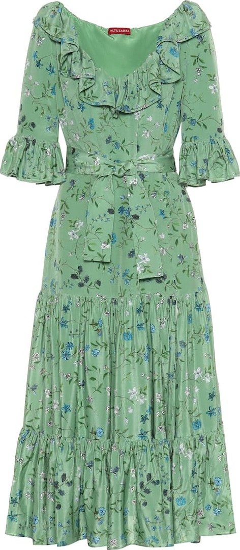 Altuzarra Helden floral silk midi dress