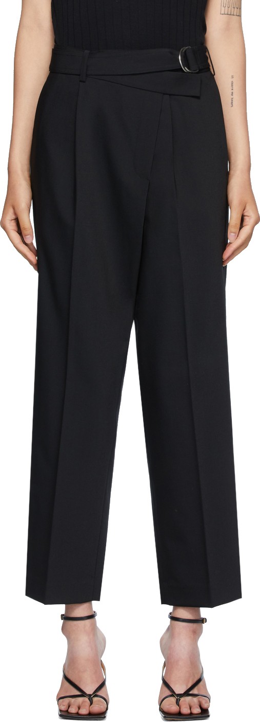 Helmut Lang Black Wrap Trousers