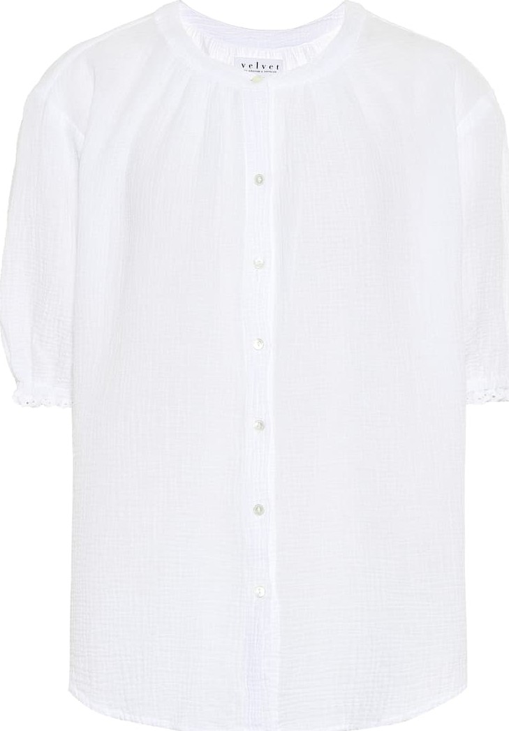 Velvet By Graham & Spencer Paulina cotton blouse