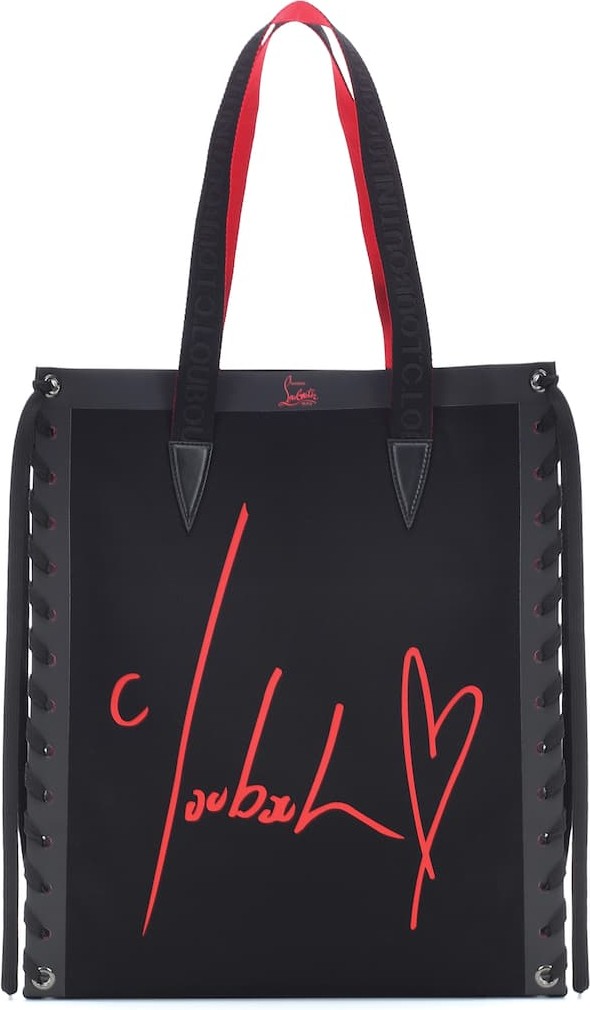 Christian Louboutin Cabalace Small leather-trimmed tote