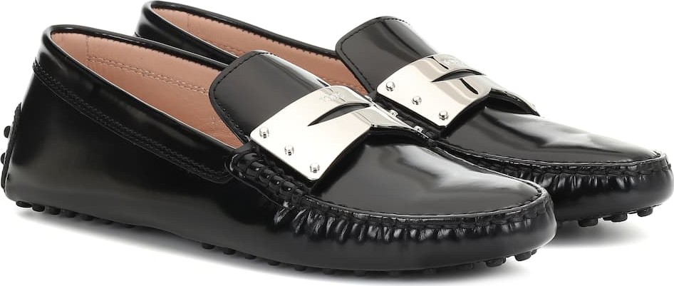 Tod's Gommino patent leather moccasins