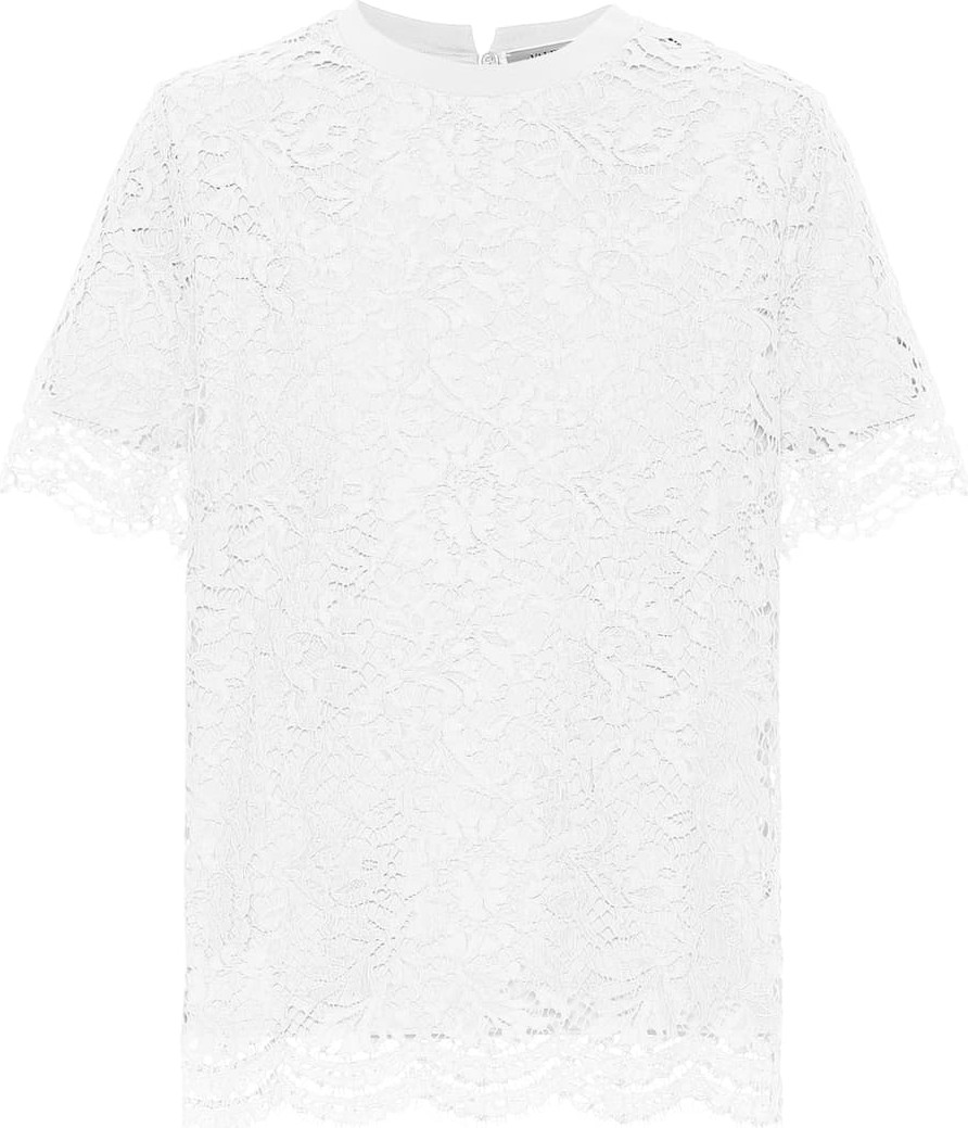 Valentino Cotton and lace top
