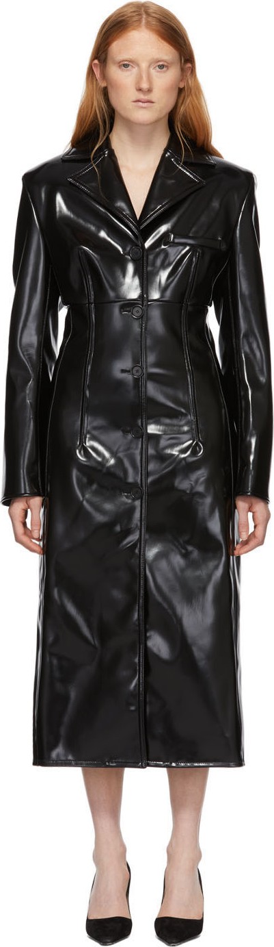 Kwaidan Editions Black Coated Structured Coat