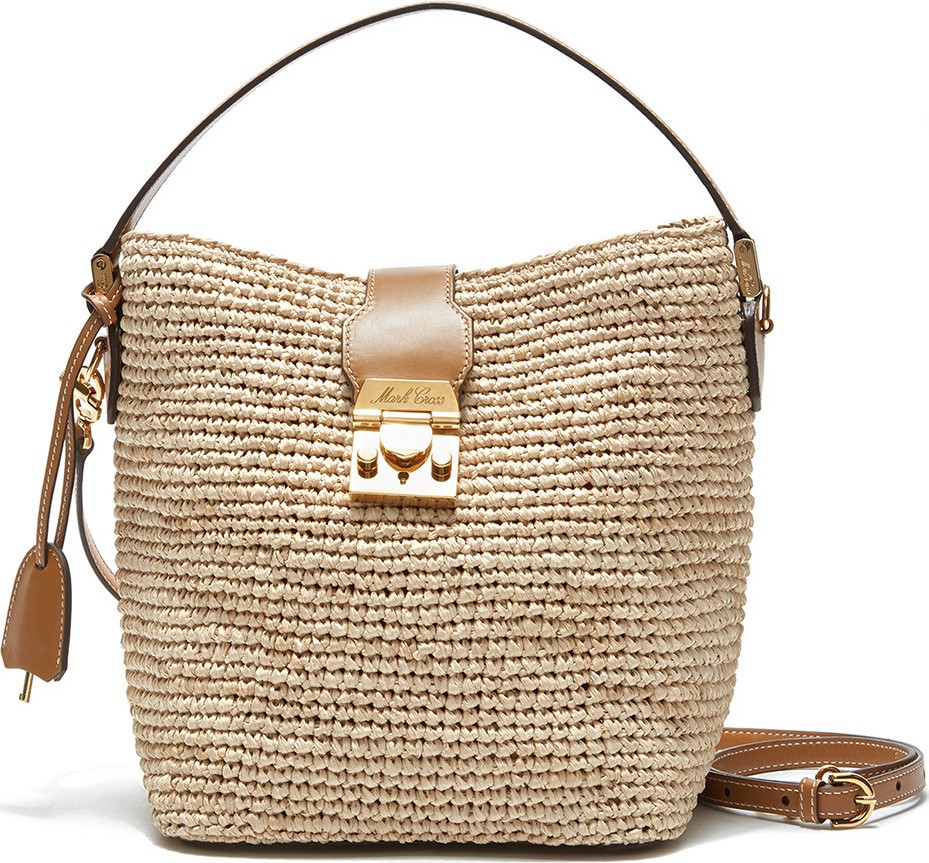 Mark Cross Murphy Raffia Bag