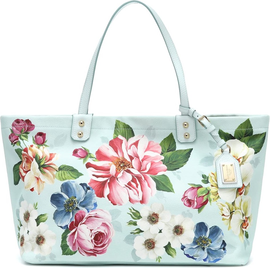 Dolce & Gabbana Kendra floral canvas shopper