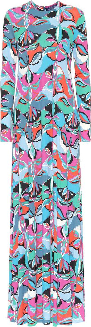 Emilio Pucci Printed silk-blend maxi dress
