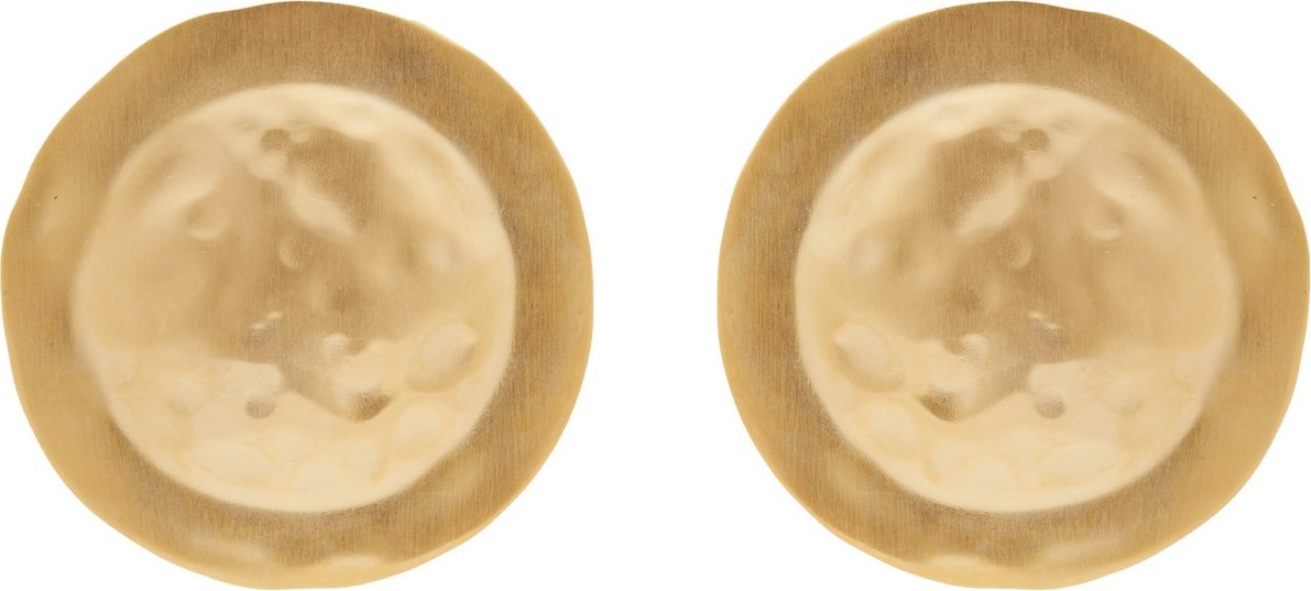 LOEWE Shield hammered earrings