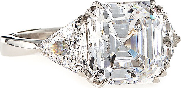 Fantasia by DeSerio Asscher-Cut Cubic Zirconia Ring