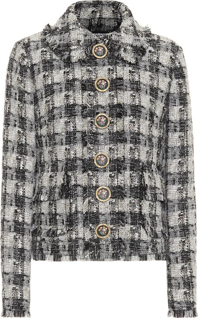 Dolce & Gabbana Metallic tweed jacket