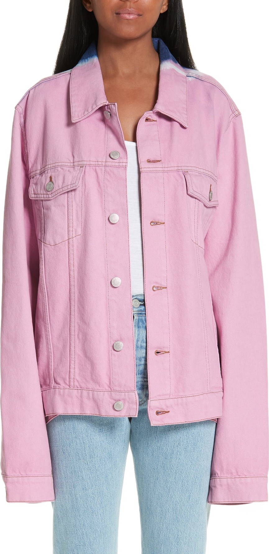 Martine Rose Tie Dye Denim Jacket