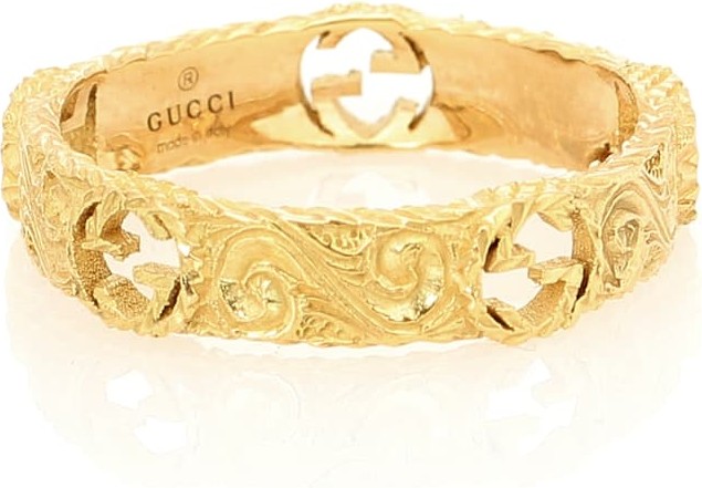 Gucci Interlocking G 18kt gold ring