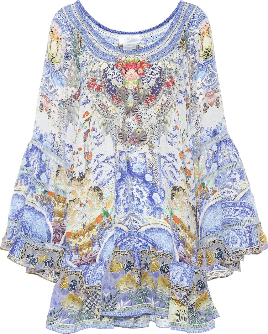 Camilla Printed silk dress