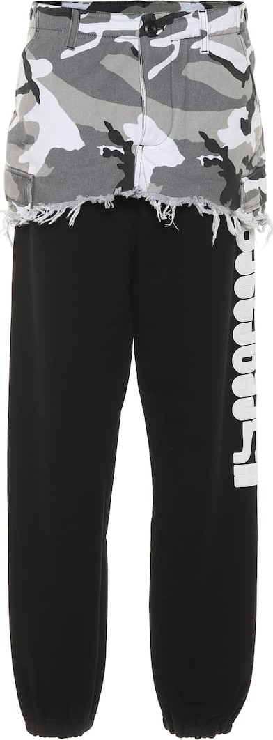 Vetements Camouflage cotton track pants