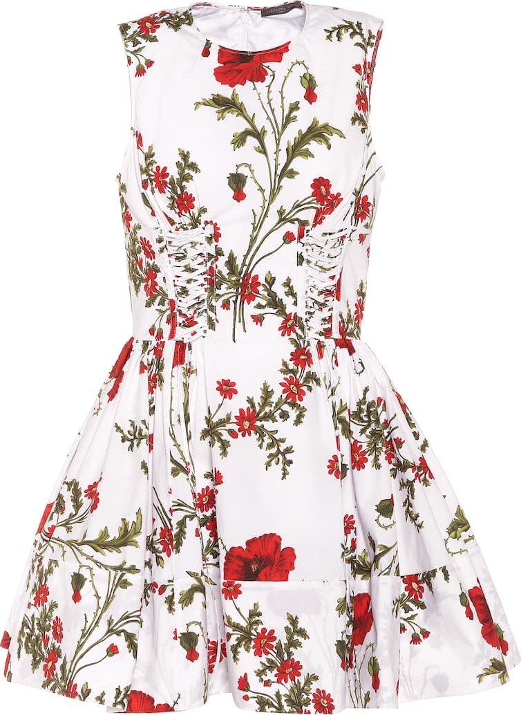 Alexander McQueen Poppyfield cotton dress