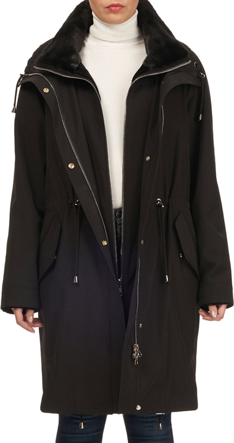 Gorski Reversible Sheared Mink Stroller Coat w/ Short-Nap Collar Gorski Reversible Sheared Mink Stroller Coat w/ Short-Nap Collar