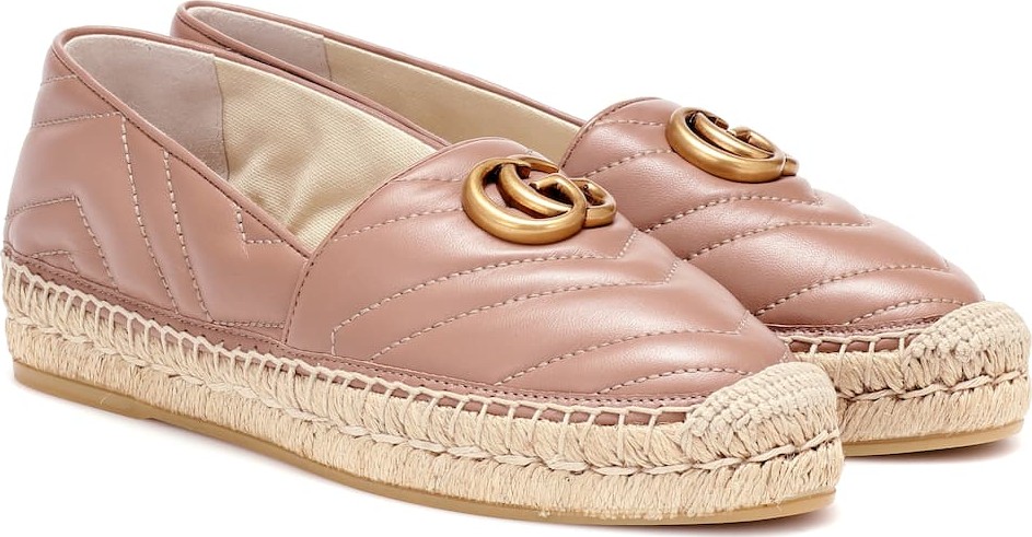 Gucci Matelassé leather espadrilles