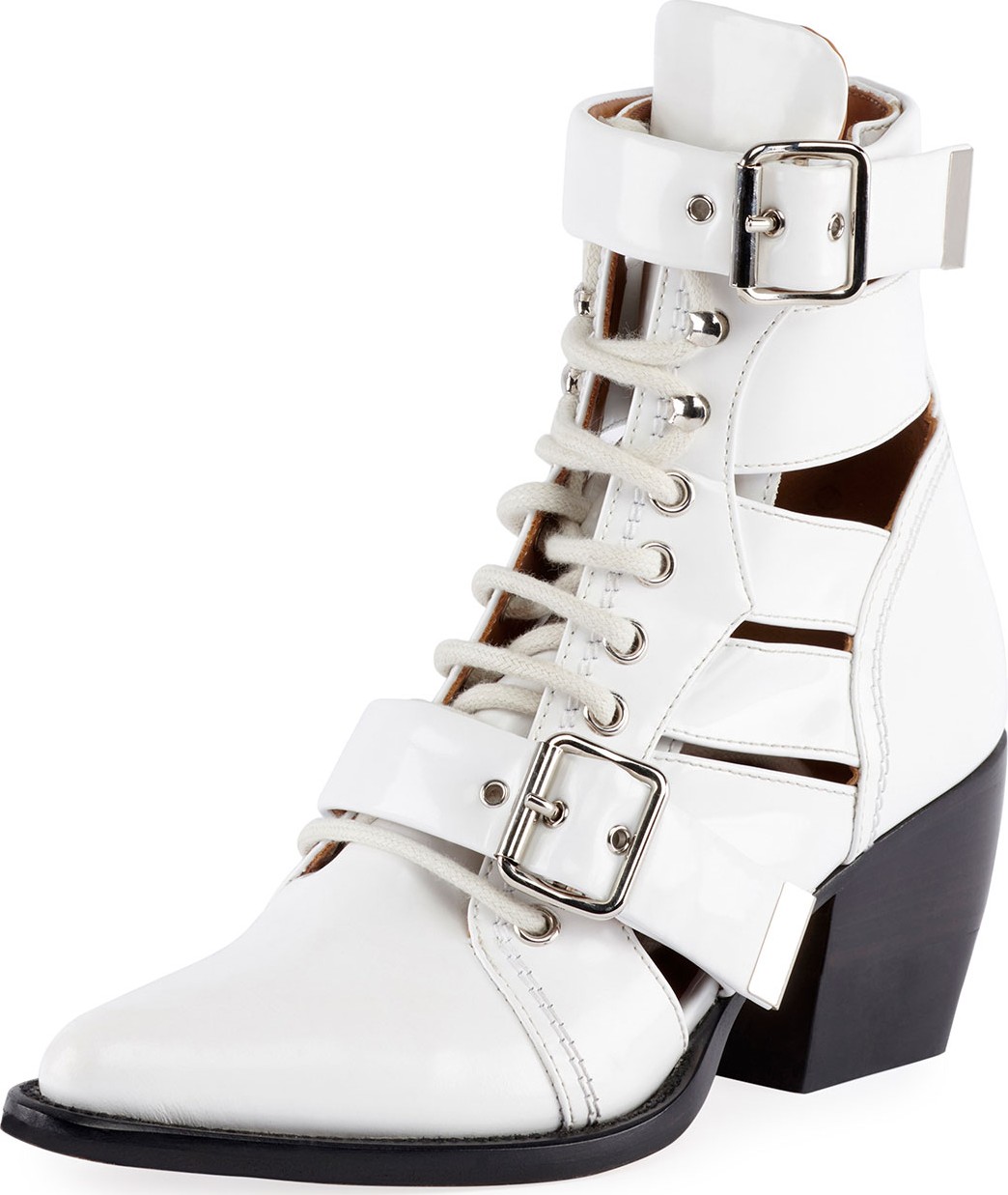 Chloe Rylee Lace-Up Box Calf Boot