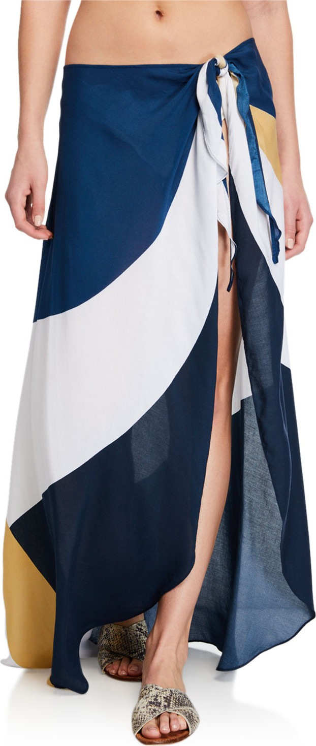 JETS by Jessika Allen Colorblock Coverup Pareo