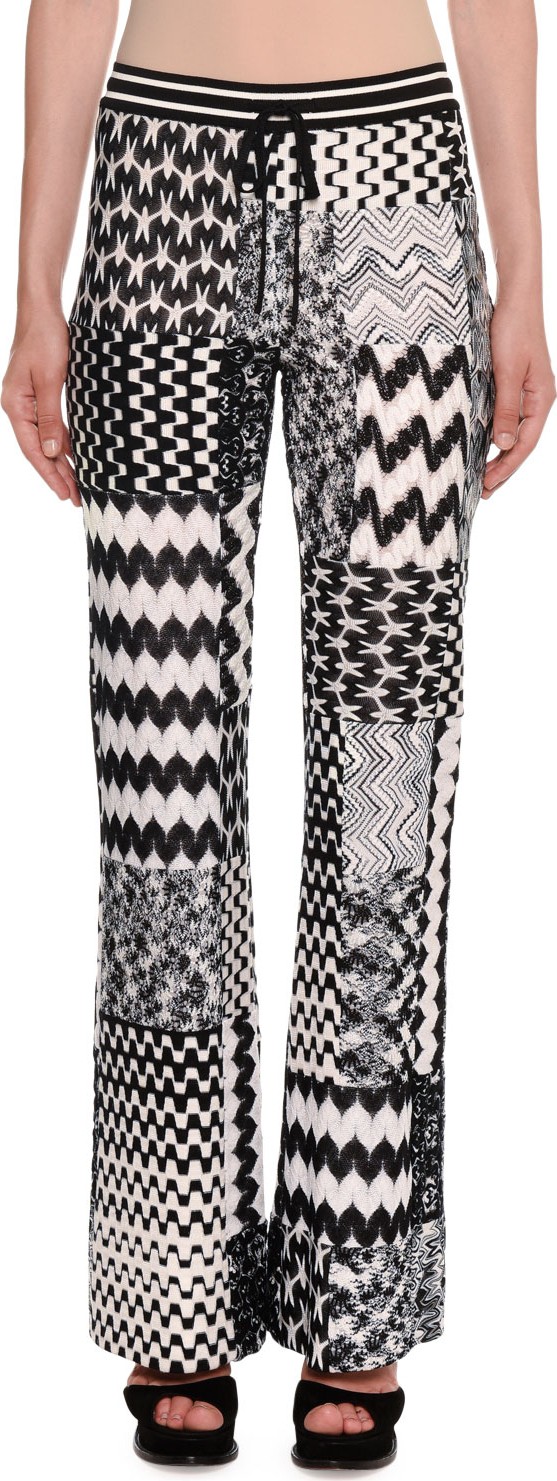 Missoni Patchwork Flared Pull-On Trousers