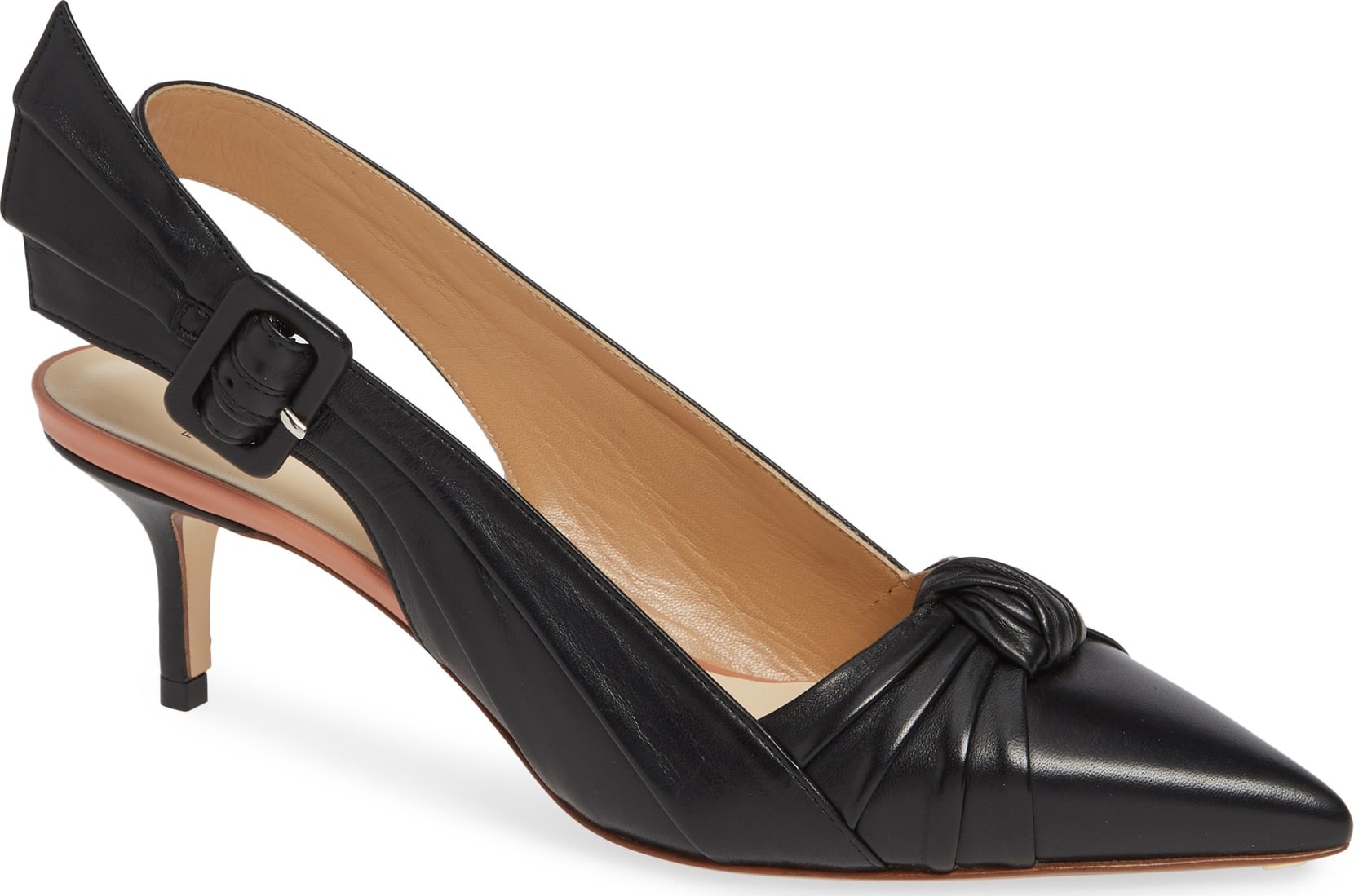 Francesco Russo Knot Slingback Pump