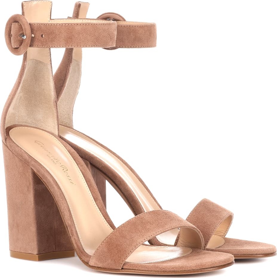 Gianvito Rossi Versilia 100 suede sandals