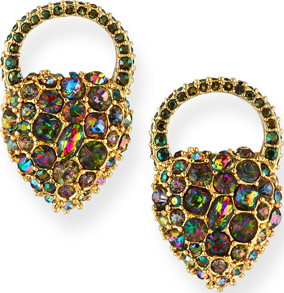 Lulu Frost Nina Crystal Heart Stud Earrings