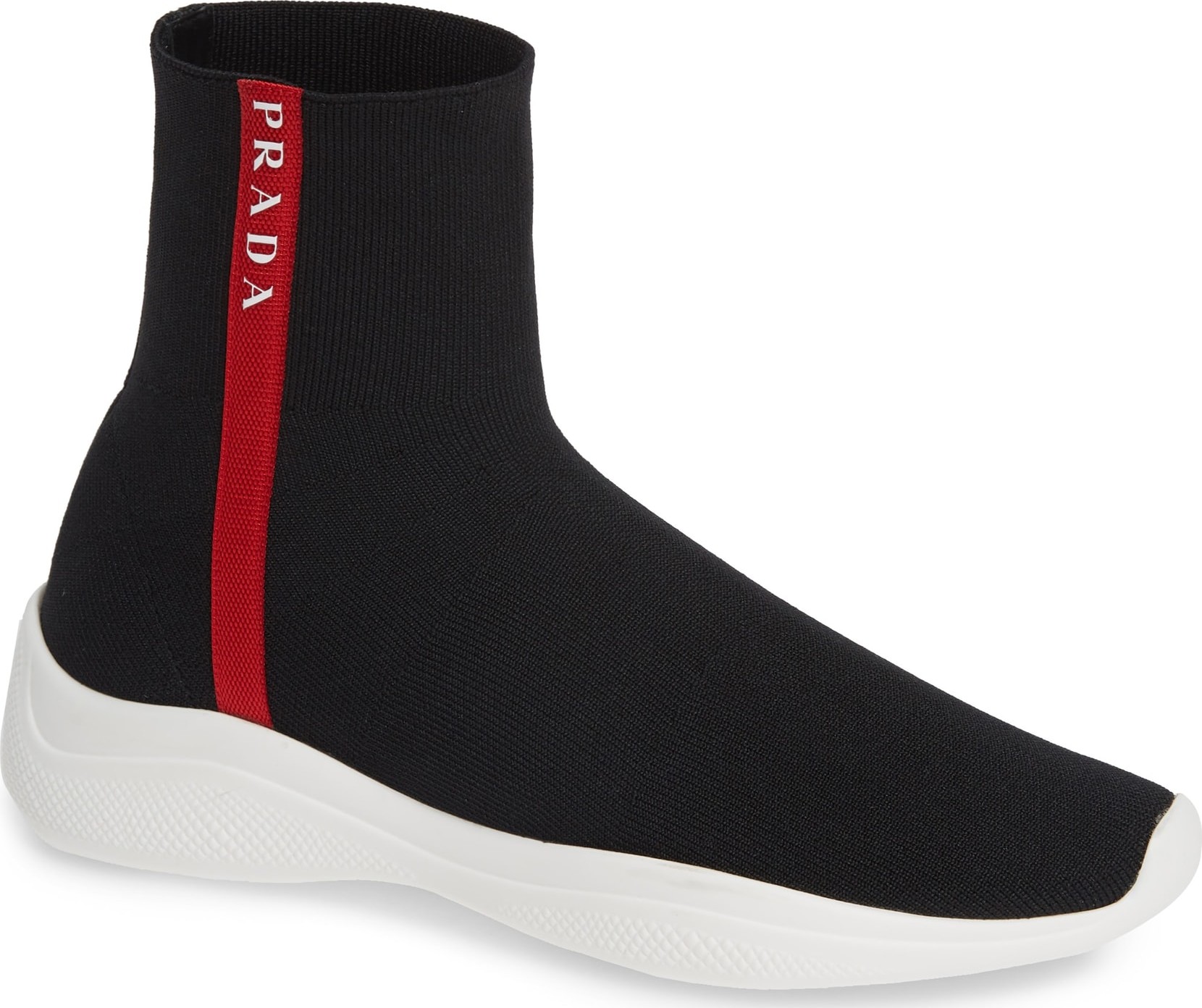 Prada Logo Band Sock Sneaker