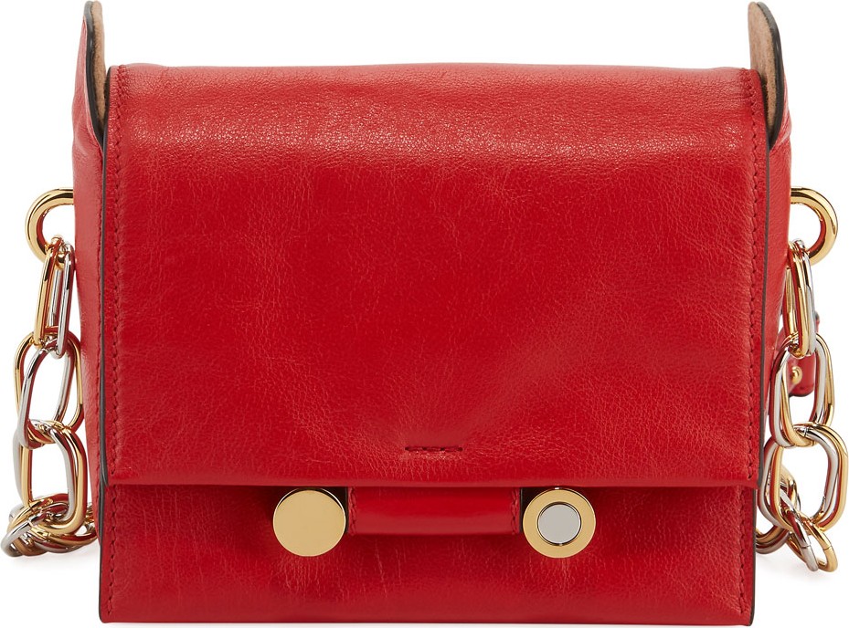 Marni Flap Leather Crossbody Bag