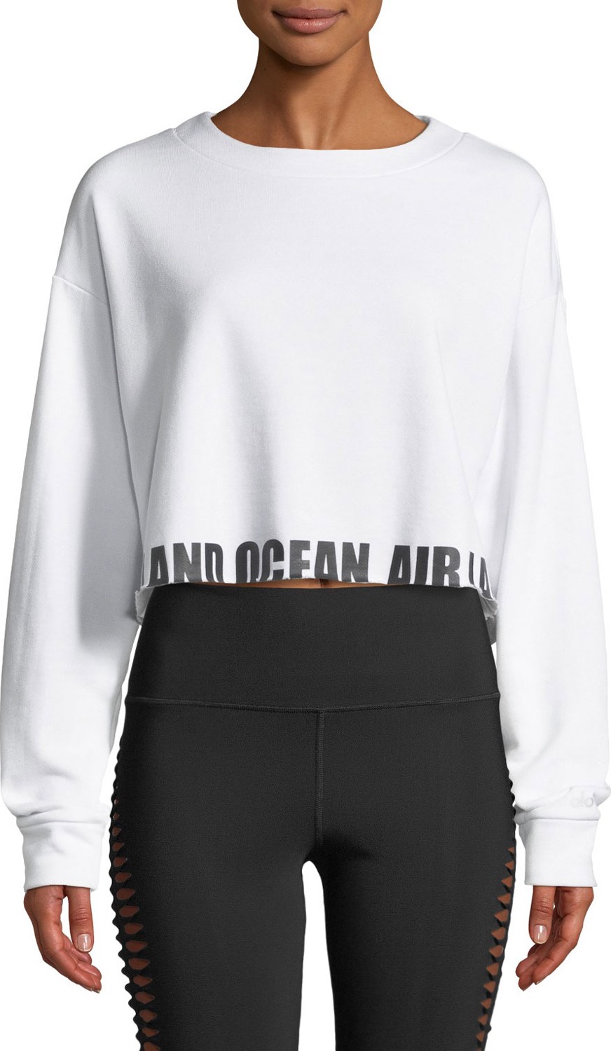 Alo Yoga Air Land Ocean Crewneck Pullover Sweatshirt