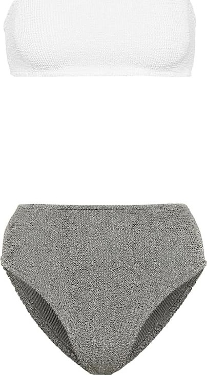 Hunza G Exclusive to Mytheresa – Gabrielle bikini top and Posey bikini bottoms