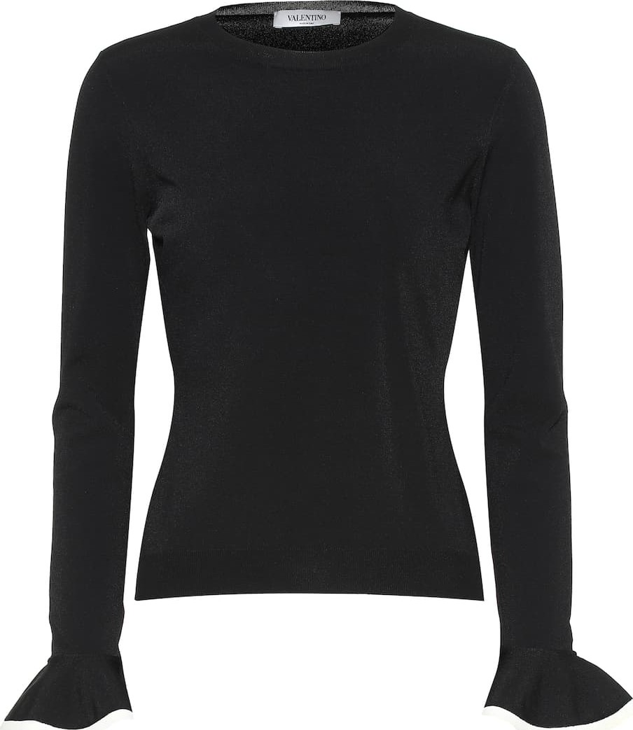 Valentino Ruffle-trimmed sweater