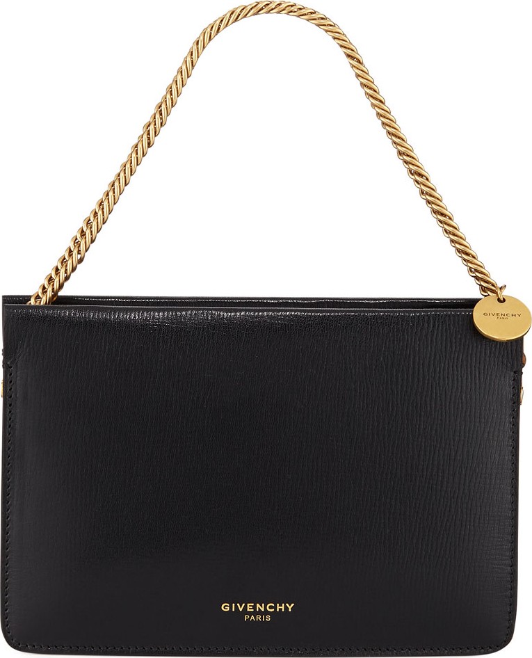 Givenchy Cross 3 Leather & Leopard Suede Crossbody Bag