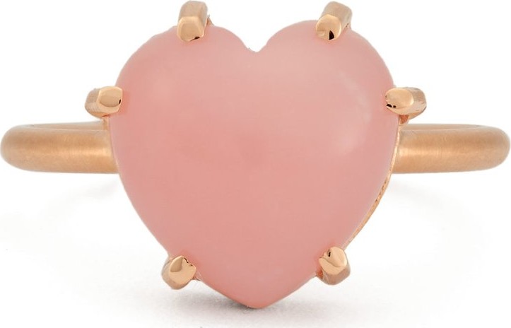 Irene Neuwirth Love 18kt gold & pink opal ring