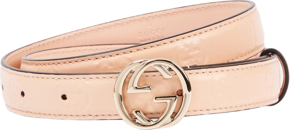 Gucci - Interlocking G leather belt