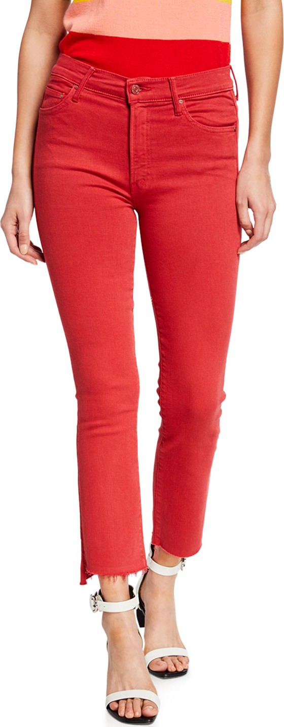 MOTHER The Insider Crop Step Fray Skinny Jeans