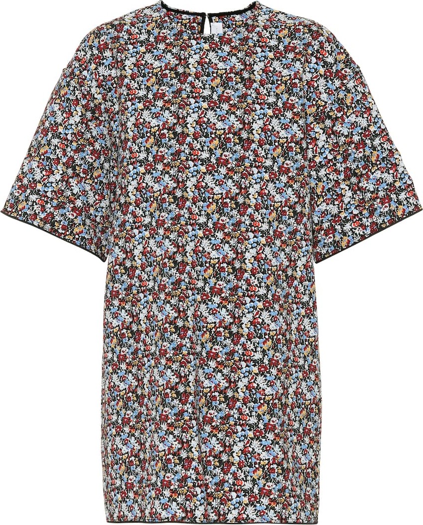 Victoria Beckham Floral crêpe tunic top
