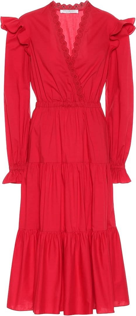Philosophy Di Lorenzo Serafini Cotton midi dress