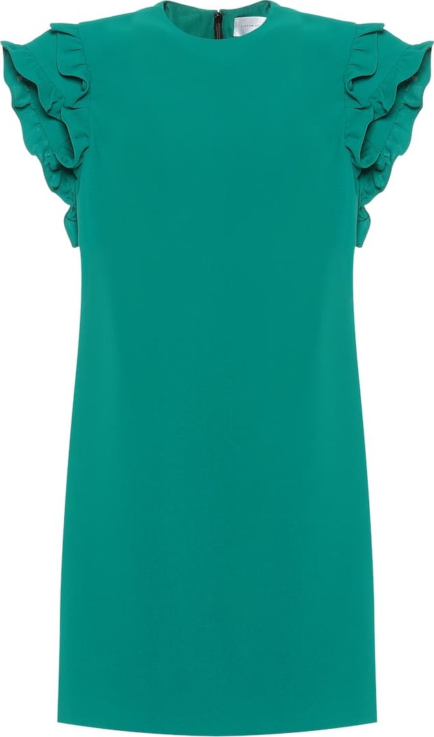 VICTORIA, VICTORIA BECKHAM Crêpe midi dress