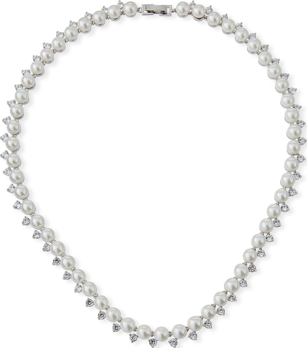 Fallon Micro Pearl Collar Necklace