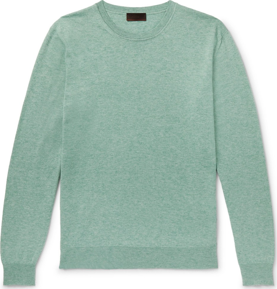 Altea Cotton and Cashmere-Blend Sweater