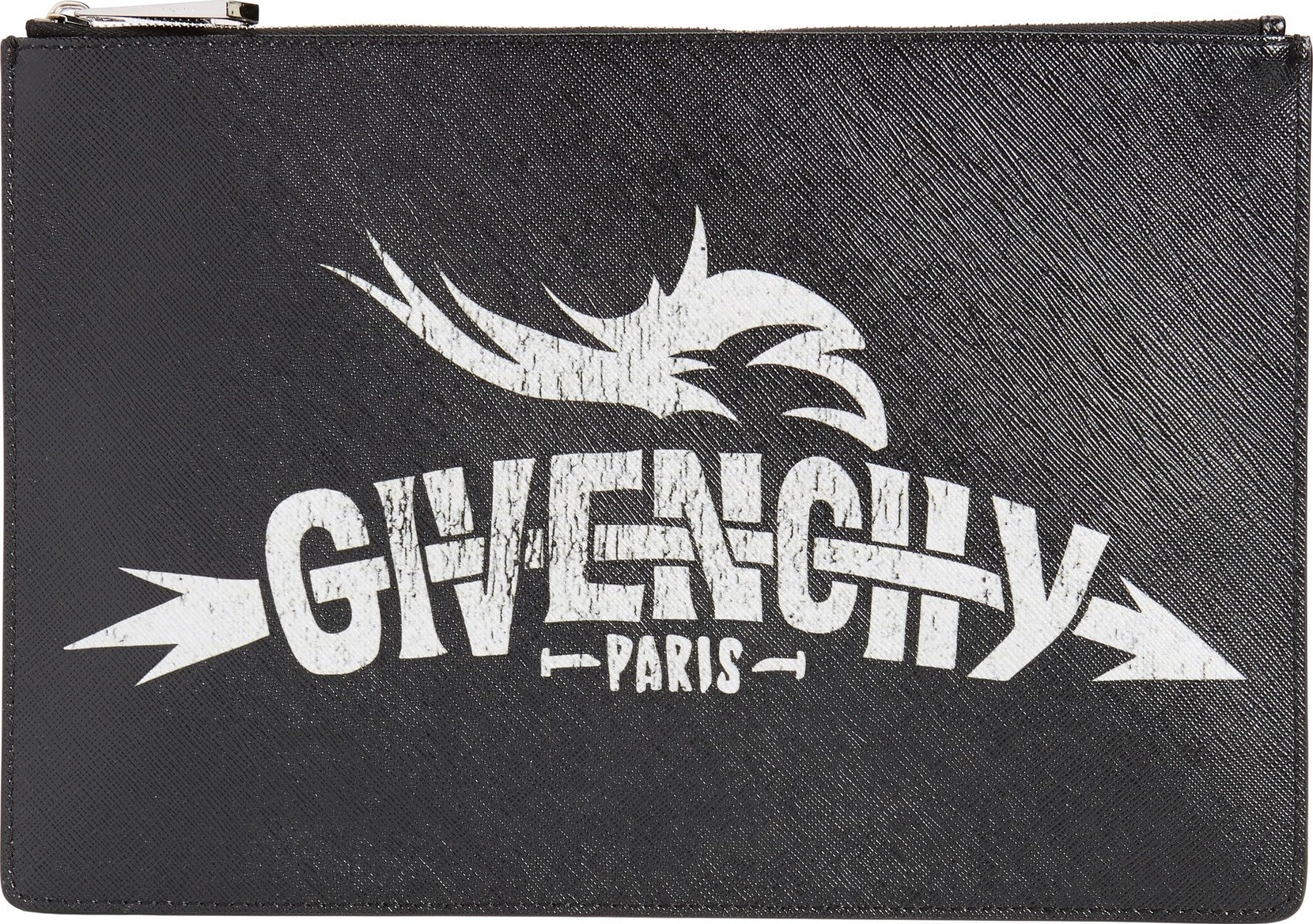 Givenchy Medium Icon Faux Leather Print Pouch