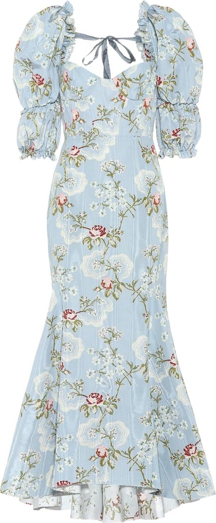 Brock Collection Floral moire gown
