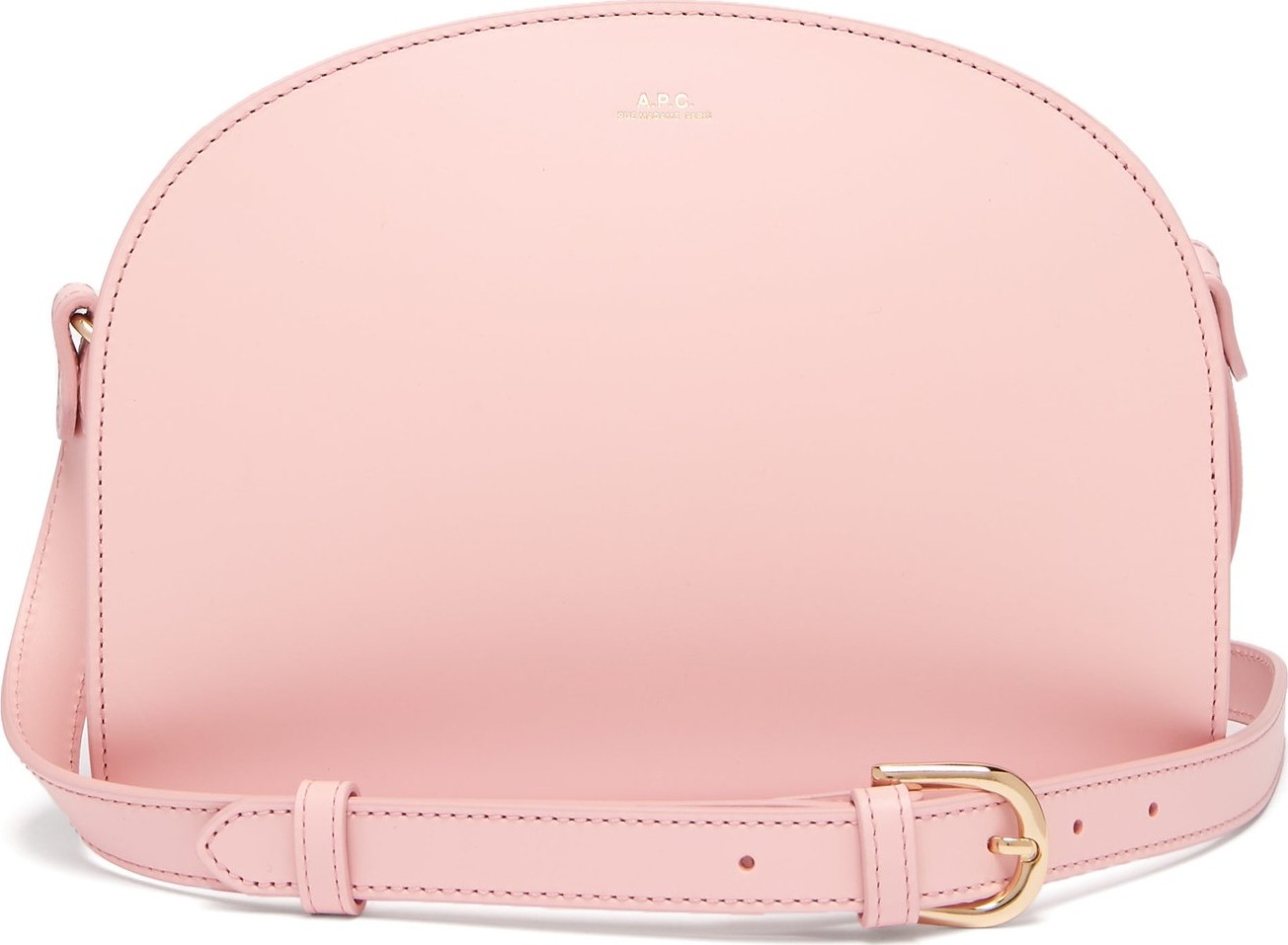 A.P.C. Half-moon leather cross-body bag