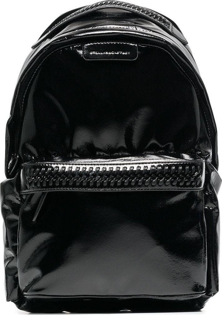 Stella McCartney faux patent leather Falabella  backpack